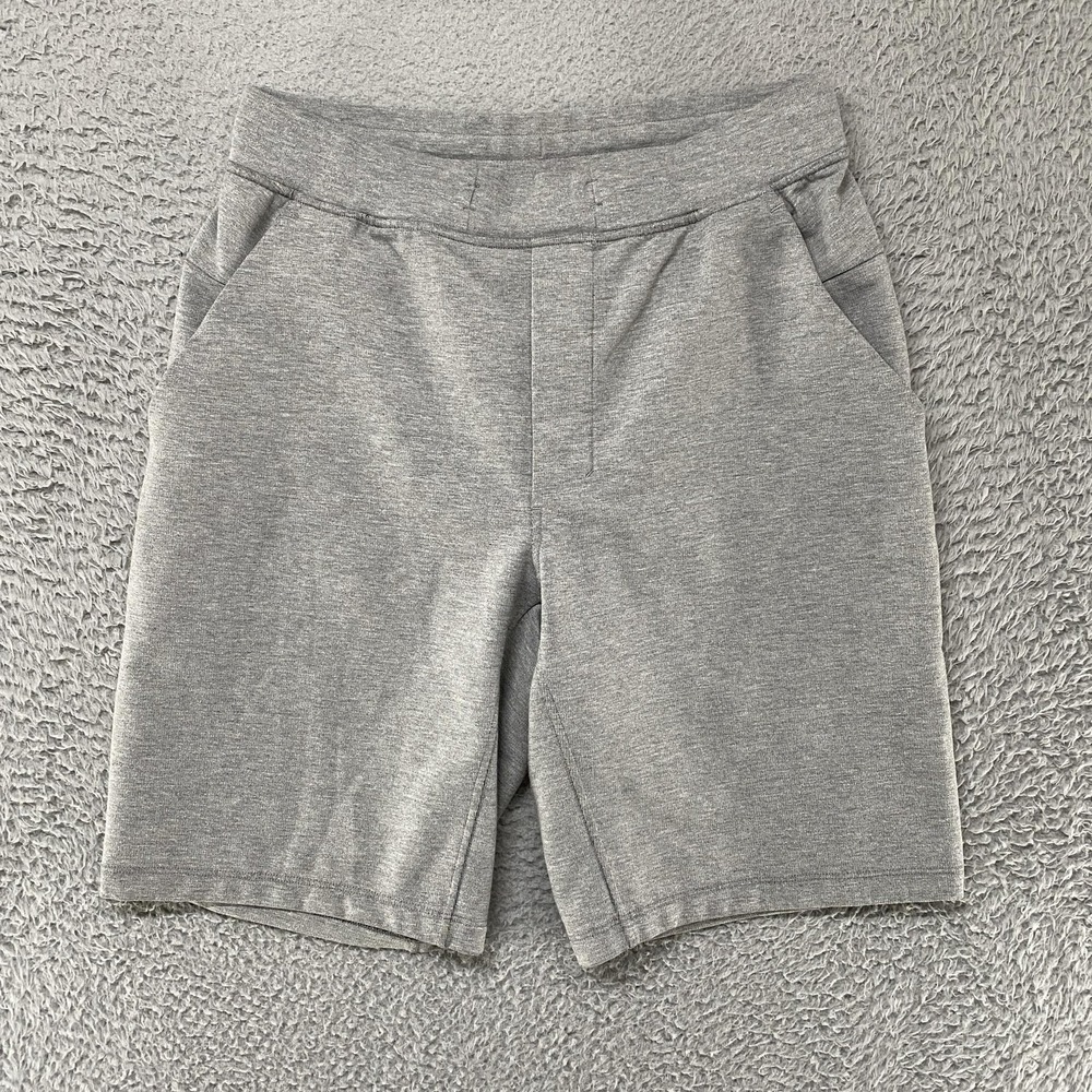 Lululemon Sweat Shorts Mens Medium Gray Knit Athletic Gym Lounge 9 Inch